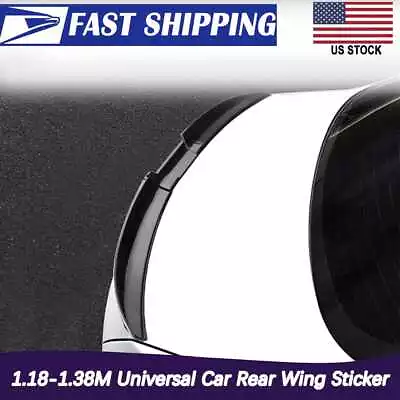 Glossy Black Car Rear Trunk Spoiler Lip Roof Tail Wing Car Sedan Universal USA • $37.99