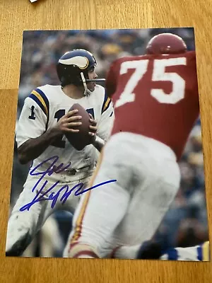 Vikings Joe Kapp Signed 8x10 W/COA  • $14.99