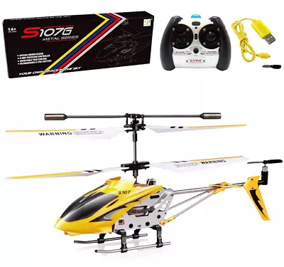 Cheerwing S107/S107G Phantom 3CH 3.5 Channel Mini RC Helicopter With Gyro Yellow • $32.98