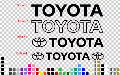 Toyota Decal Sticker Car UTE Truck Hilux Tailgate Decal 3cm - 200cm • $7.99