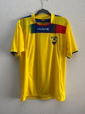 Ecuador Soccer F.E.F. Jomcer Sportswear Yellow Maglia Trikot Jersey Men's Medium • $24.97