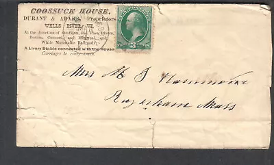 C 1880 Cover Coossuck House White Mountains RR Wells River/Saint Johnsbury VT • $7