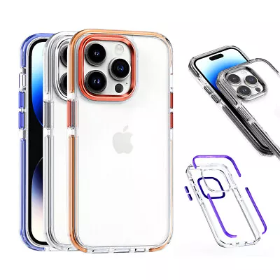 Phone Case For IPhone 15 14 Plus 11 12 13 Pro Max Shockproof Clear Bumper Cover • $12.58