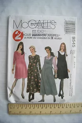 1988 McCall's Pattern No. 9545 Maternity Dress And Jumper Sizes 6-10 • £2.50