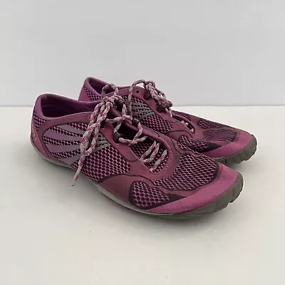 Merrell Women Pace Glove 2 Barefoot Trail Running Lace Shoes Lavender J06284 7.5 • $34.99