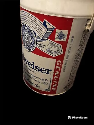 Vintage Budweiser Cooler 18” Tall No Lid  • $19.99