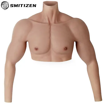 Smitizen Cosplay Silicone Fake Muscle Suit With Arm Actor Upper Piece Pectoralis • £209