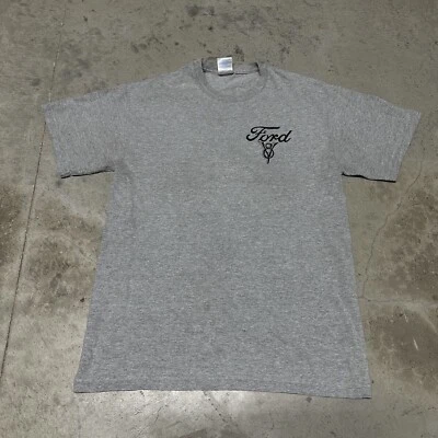 $14.99 • Buy Vintage Ford V8 Motors Shirt Size M Gray Auto Show Shirt