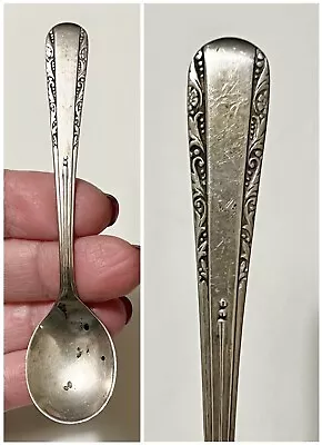 RARE Vintage WEBSTER Sterling Silver HAMILTON Master Salt Spoon 3-5/8” NO MONO • $24.99