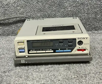 Video Cassette Recorder Sony EVO-210 Video 8 VCR Player 6V DC In Beige Color • $176.02