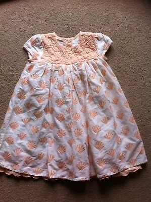 Baby Girl 12-18 Months Peaches And Cream Marks And Spencer Dress – I Combine P&P • £2.75