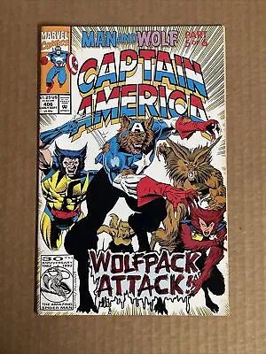 Captain America #405 Marvel Comics (1992) Man And Wolf Part 5 Wolverine Wolfpack • $2.99