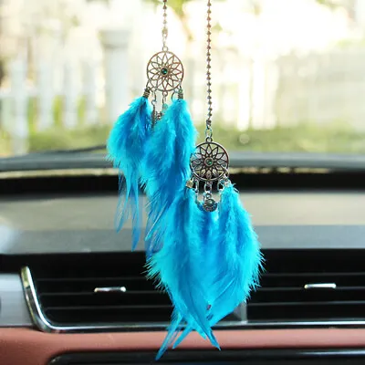 Mini Dream Catcher Car Pendant Wind Chimes Feather Home Wall Hanging Adornment • £3.59