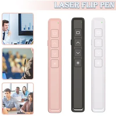 Power Point Presentation Wireless USB PPT Presenter Laser Pointer Clicker • £7.62