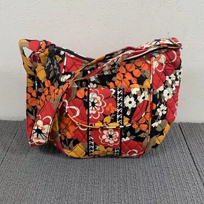 Vera Bradley Crossbody Bag Womens Medium Multicolor Floral Bittersweet Purse • $39.99