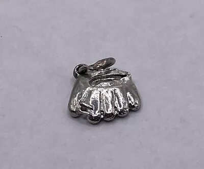 Vintage Sterling Silver Baseball Glove Charm  • $7