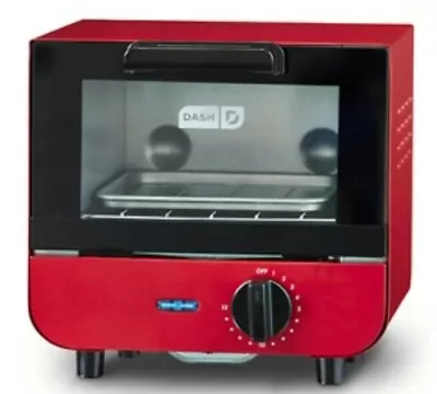 DASH Mini Toaster Oven Bagels Toast Small Pizza Reheat. New Red • $32.99