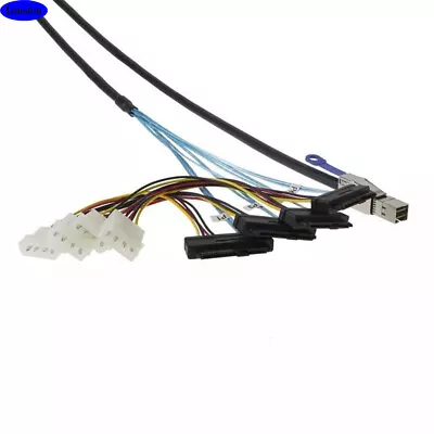 Mini SAS HD SFF-8644 To 4 Ports SAS SFF-8482 29P Server Adapter Cables • $23