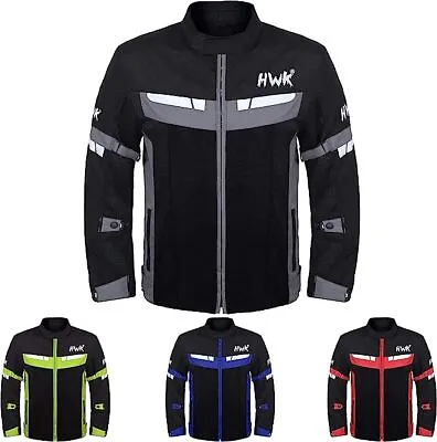 HWK Mesh Motorcycle Riding Breathable Air Jacket With CE Armor Medium - Black- • $35