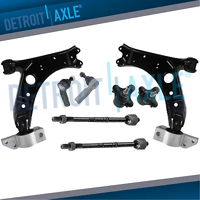 $134.79 • Buy Front Lower Control Arms Tie Rods Suspension Kit For VW Jetta Golf EOS Audi A3