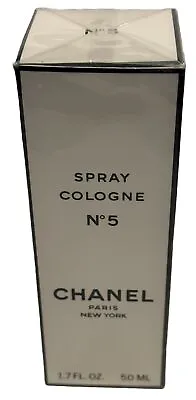 Chanel No 5 Spray Cologne 1.7OZ 50ml Vintage Pre-Barcode Sealed NIB New • $99.49