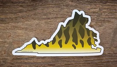 $4.95 • Buy SMALLMOUTH BASS State Cut-Out Stickers Decals Fly Fishing MANY STATES Rods Reels