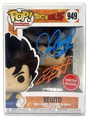 Funko Pop! DBZ Vegeto GS #949 Signed By Sean Schemmel & Christopher Sabat PSA • $149.99