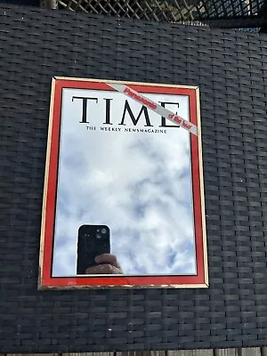 Vintage 1970 Time Magazine Panasonic Of The Year Novelty Mirror 11.25”x8.5” • $85