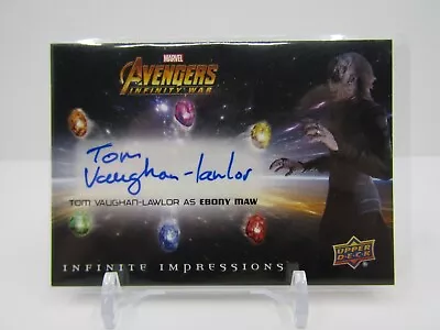 $34 • Buy Tom Vaughan-lawlor 2018 Ud Infinite Impressions Avengers Autograph Auto