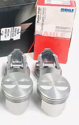 PISTONS Set/4+CAST Rings For Mercruiser Volvo OMC 120hp W/GM Marine 2.5L 153 020 • $120.95