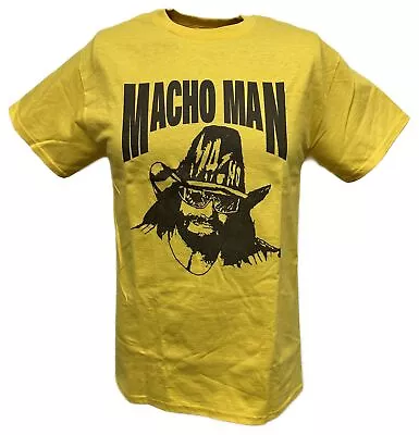 Macho Man Randy Savage Big Yellow Hat T-shirt Single Sided Print • $27.99