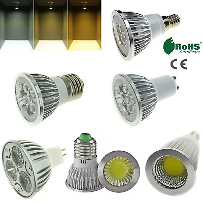 LED Spotlight Bulbs E27 E14 GU10 MR16 3W 4W 5W 6W 9W 12W 15W SMD COB Lamp Light • $3.76