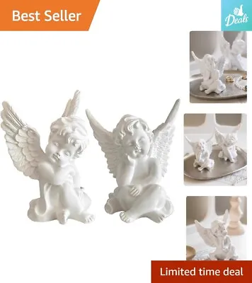 Ornamental Cherub Angel Statue - Sentimental Indoor Outdoor Use Healing Comfort • $24.69