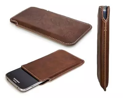 Caseroxx Business-Line Case For Samsung Galaxy S5 Mini SM-G800 In Brown Made Of  • $17.95