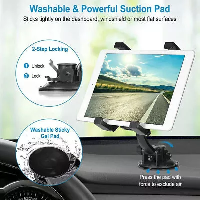 360° Mount Holder Car Windshield Stand For 7-10 Inch Samsung Tablet Universal • $10.99