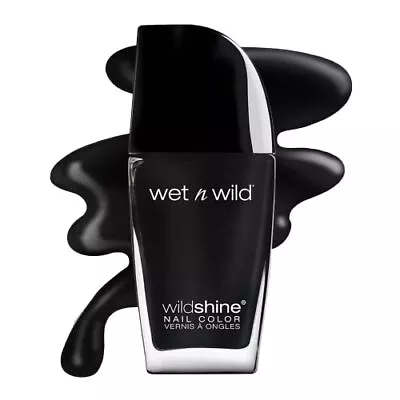 Nail Polish Black Creme Nail Color Long Wearing Top-Coat • $3.68