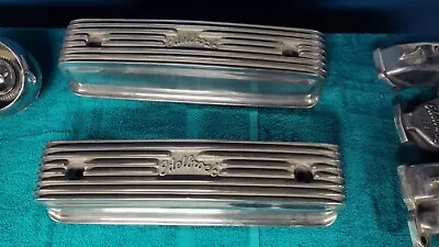 Edelbrock 1954-1962 Ford Y-Block Valve Covers Polished NICE 272 292 312 • $749