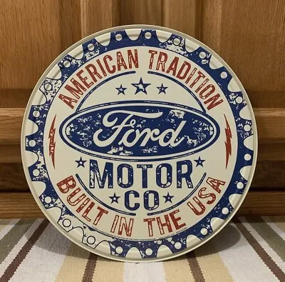 Ford Motor Co. Metal Sign Vintage Style Wall Decor Garage Oil Parts Car Truck • $30
