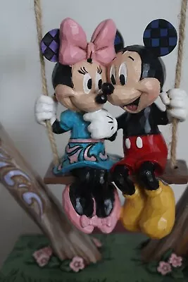 Jim Shore Disney Mickey And Minnie Mouse Figurine Sweethearts In Swing In Box  • $65