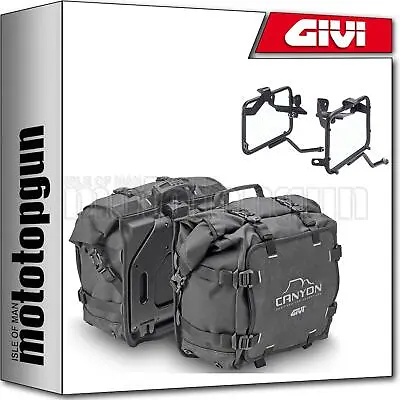 Givi Grt720 Side Bags + Holder Canyon Moto Guzzi V85 Tt 2022 22 • $778.90