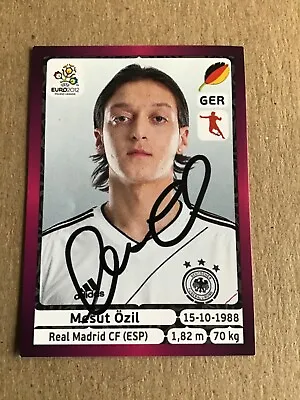 Mesut Ozil Germany 🇩🇪 Panini UEFA Euro 2012 Hand Signed • $69.99