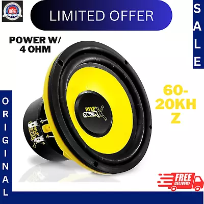£24.40 • Buy Pyle 6.5 Inch Mid Bass Woofer Sound Speaker System - Pro Loud Range Audio 300 Wa