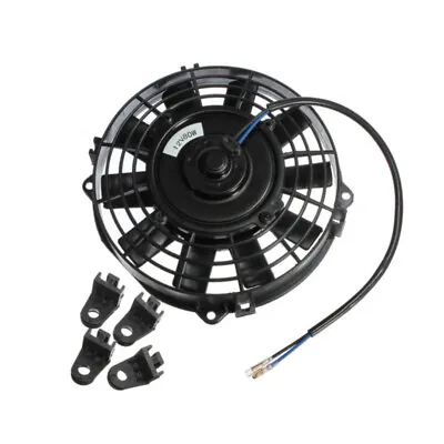 Radiator Slim Cooling Fan Electric Kit 7 Inch 12V For Universal Car 800 CFM 80W • $61.56