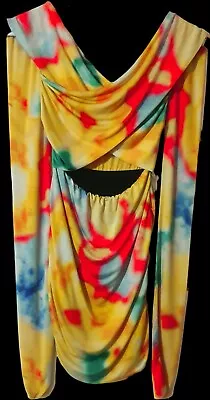 Ladies/Womens Colourful Multiway Dress - Size Large • £8.99