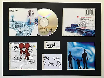 RADIOHEAD - Signed Autographed - OK COMPUTER - Album Display Deluxe • £40