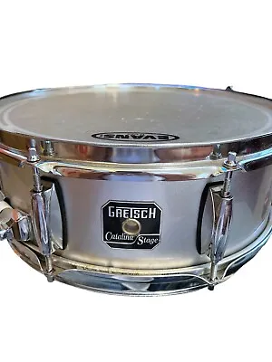 Gretsch 5  X 14  Metal Silver Snare Drum Catalina Stage W/Black Road Runner Case • $239.76