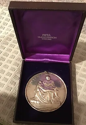 Towle Medallic Art Sterling Silver Michaelangelo  Pieta  Coin Original Box • $229.99