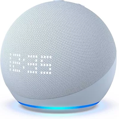 Amazon Echo Dot With Clock 5th Gen. Smart Speaker - Cloud Blue • $170