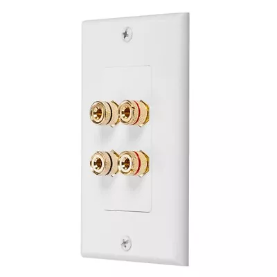 5X(4 Posts Speaker Wall Plate Home Theater Wall Plate Audio Panel For 21900 • $32.16