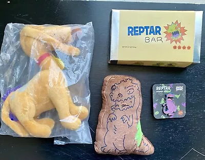 RUGRATS Nick Box LOT! Reptar Bar Plush Pin Spike Plush 90s Nickelodeon NEW • $45.99